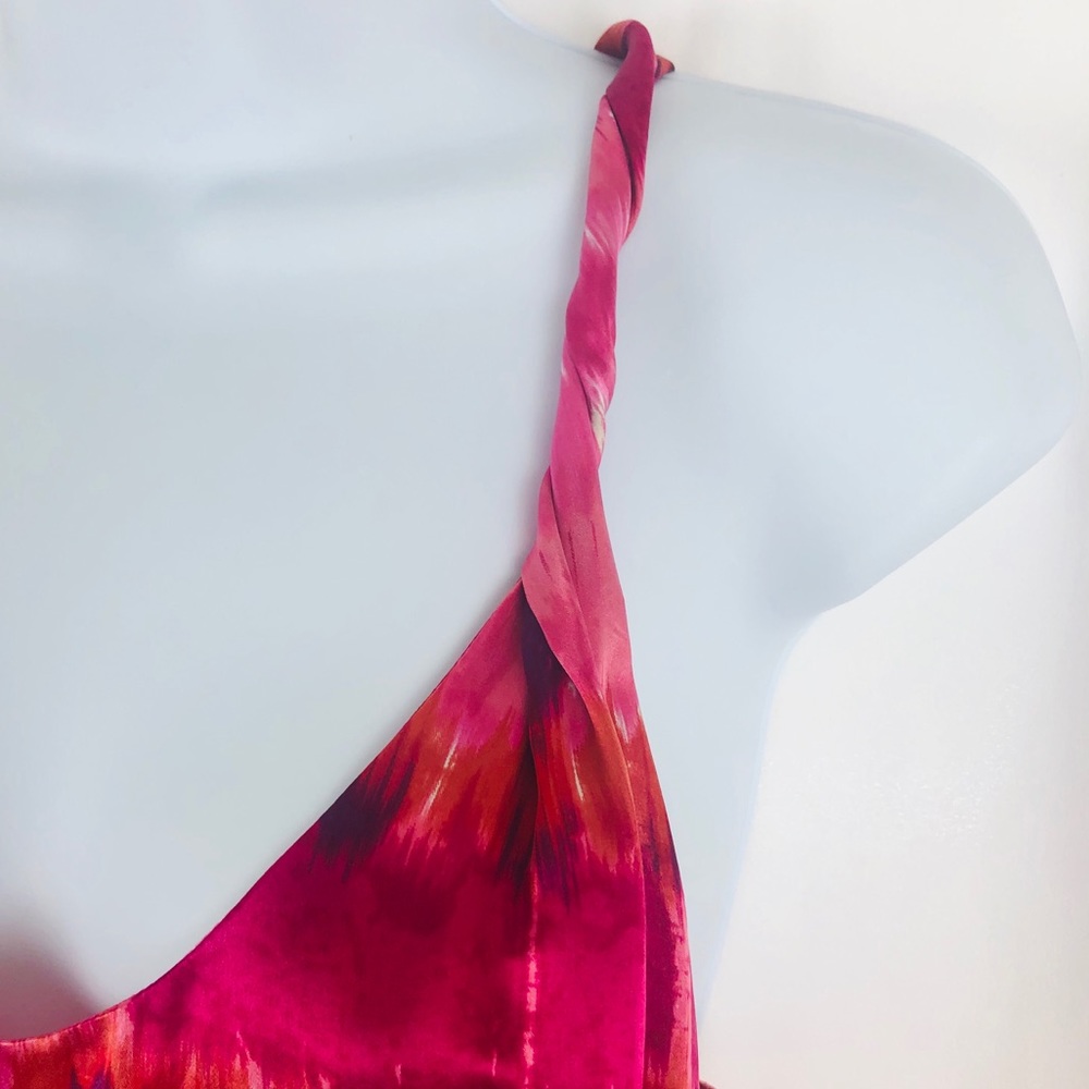 Banana Republic Silk twist strap dress pockets 6 - Picture 4 of 14